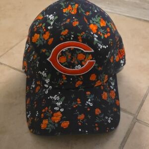 New Era Chicago Floral Cap - Orange on Blue with Green Accents